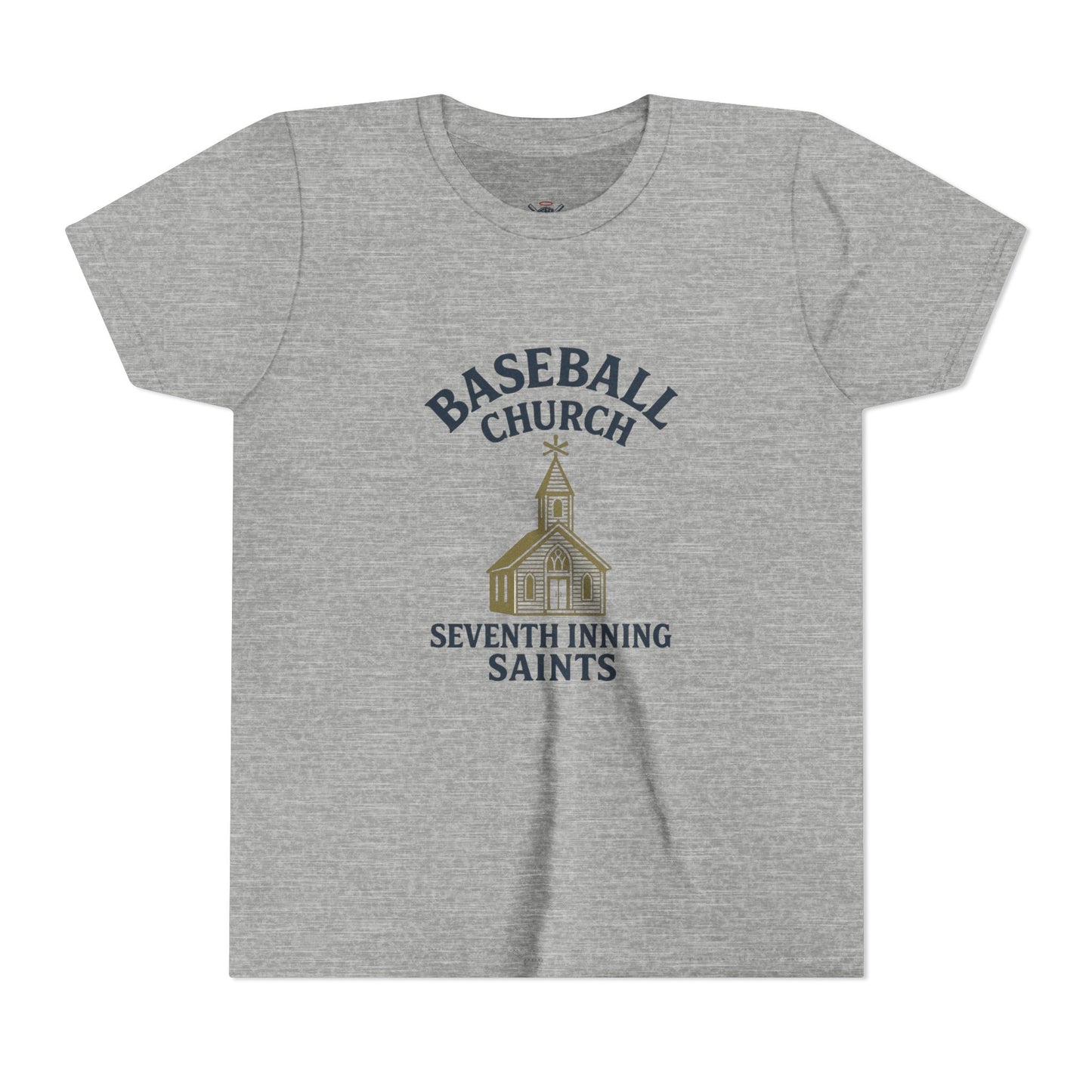 Baseball Church Tee - Perfect for Little League, Sports Teams, and Family Gatherings, Youth Short Sleeve Shirt, Cute Baseball Gift, [...]