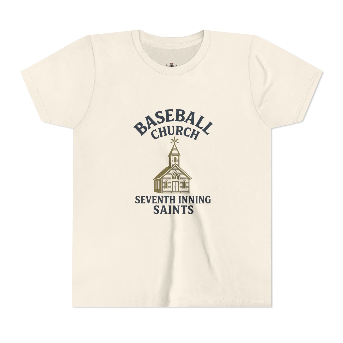 Baseball Church Tee - Perfect for Little League, Sports Teams, and Family Gatherings, Youth Short Sleeve Shirt, Cute Baseball Gift, [...]