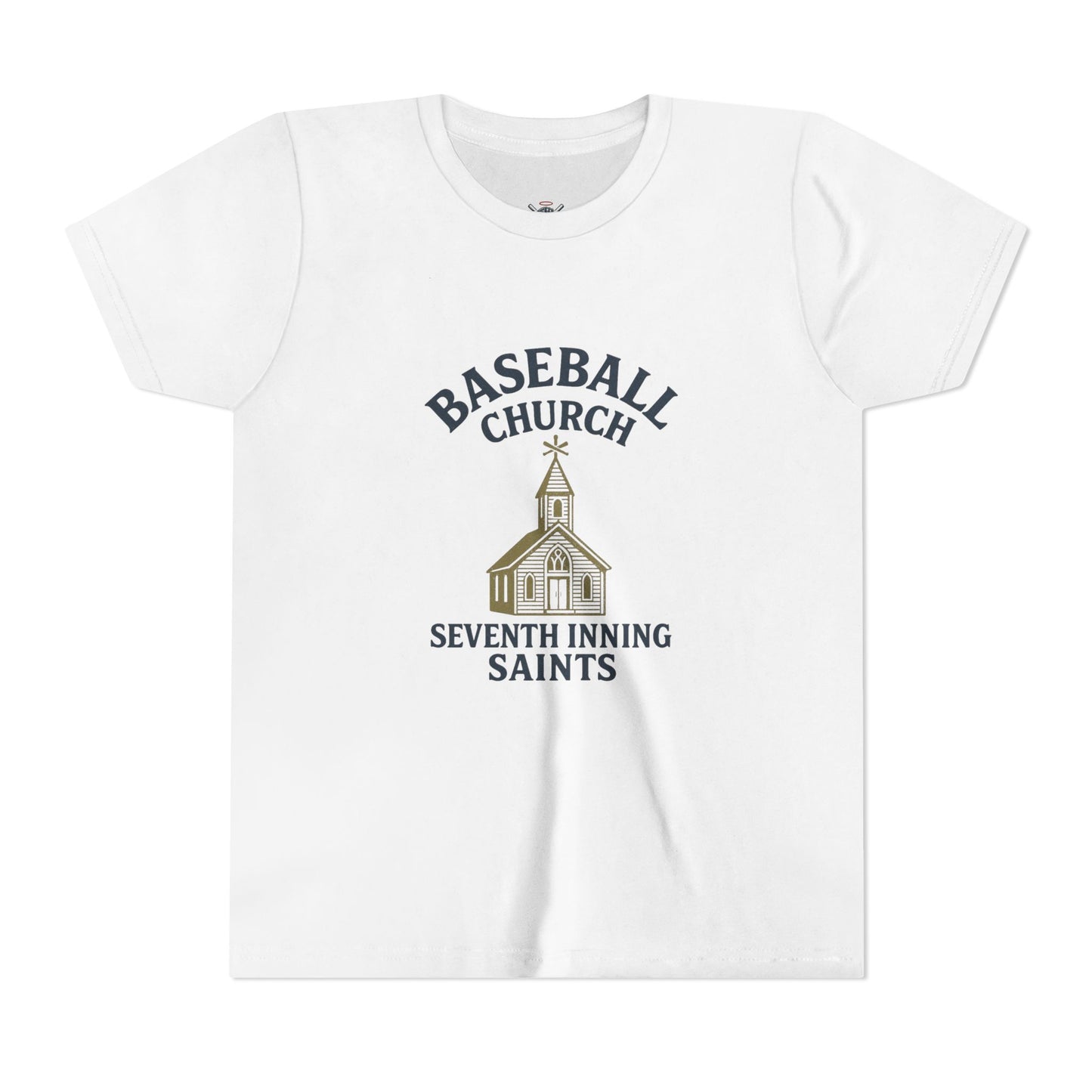 Baseball Church Tee - Perfect for Little League, Sports Teams, and Family Gatherings, Youth Short Sleeve Shirt, Cute Baseball Gift, [...]