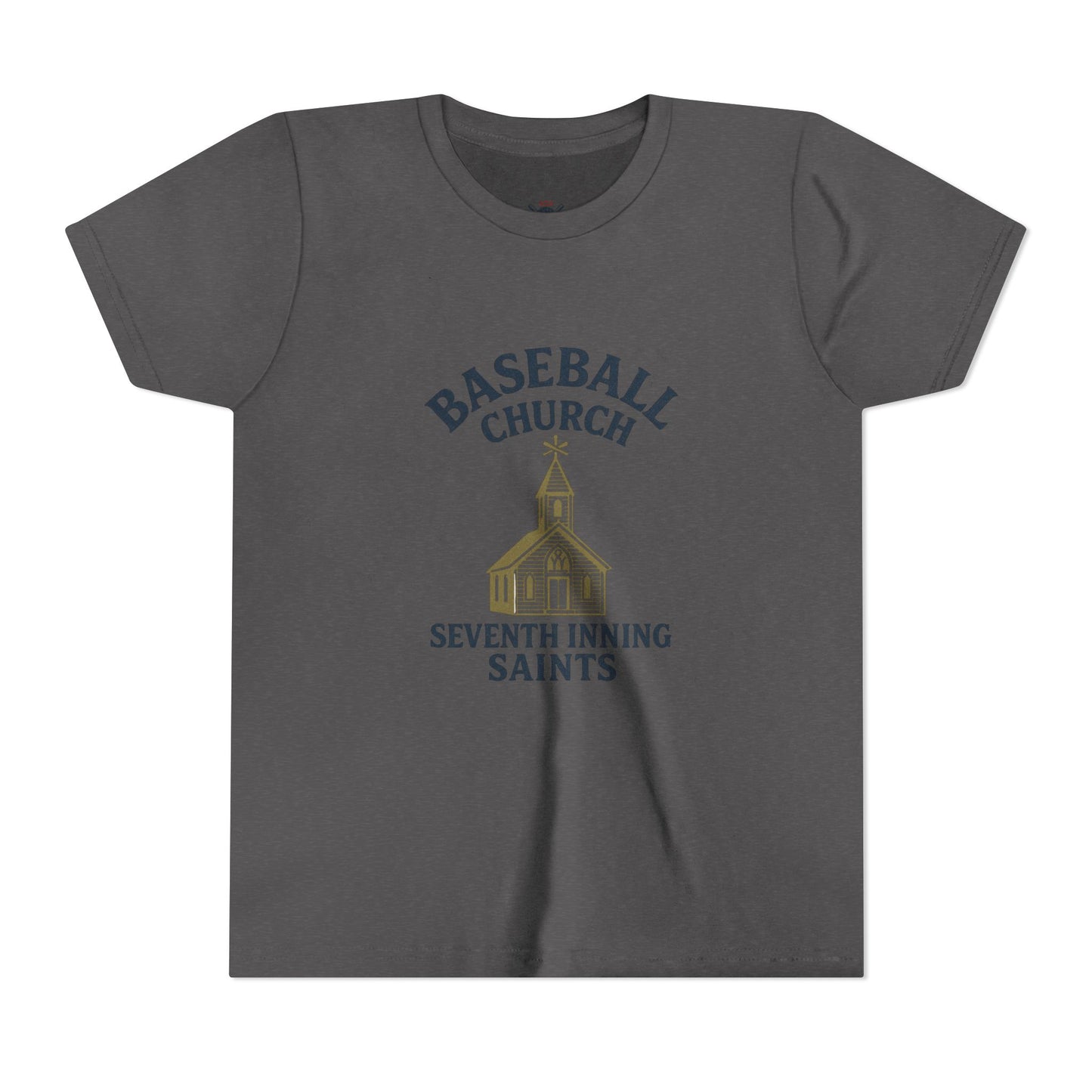 Baseball Church Tee - Perfect for Little League, Sports Teams, and Family Gatherings, Youth Short Sleeve Shirt, Cute Baseball Gift, [...]